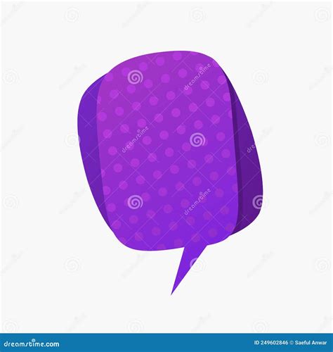 Purple Bubble Chat Icon Stock Vector Illustration Of Vector 249602846