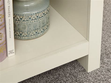 GFW Lancaster Cream And Oak Side Table With Shelf Archers Sleepcentre