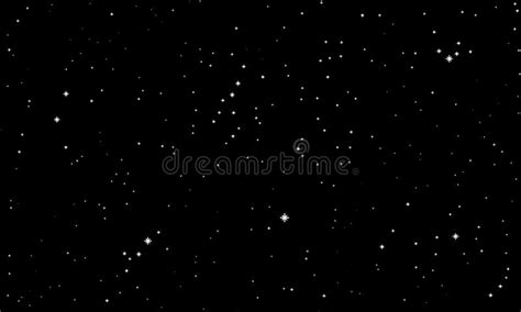 Abstract White Stars In A Black Sky Stock Vector Illustration Of Cold