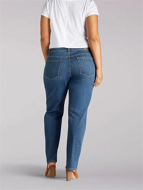 Women S Instantly Slims Relaxed Fit Straight Leg Jean Plus