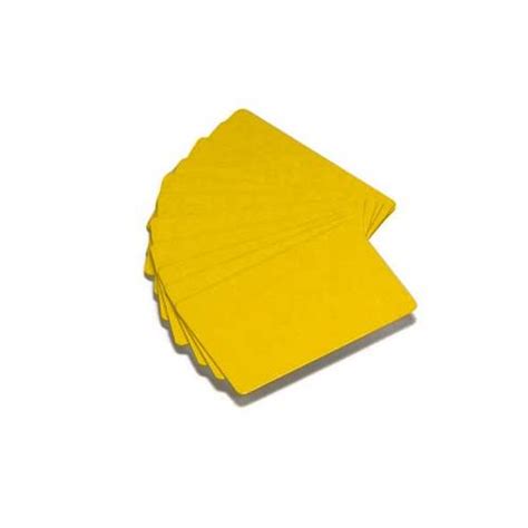 104523 131 x Zebra cartes PVC Jaunes 0 76mm d épaisseur Cogishop