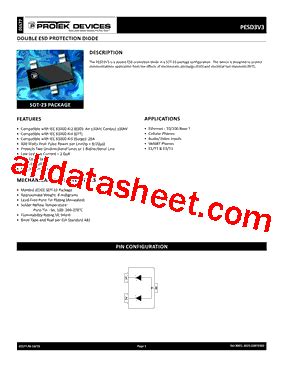 V Marking Pesd V Datasheet Pdf Protek Devices