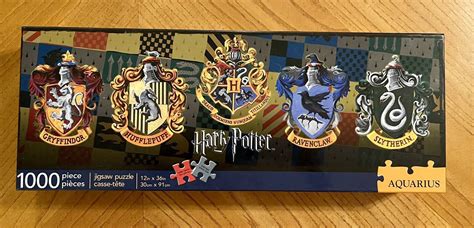 Harry Potter Crests 1000 Piece Slim Jigsaw Puzzle Aquarius EBay