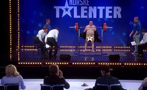 Naked Weightlifter Leaves Norway S Got Talent Judges Blushing With His