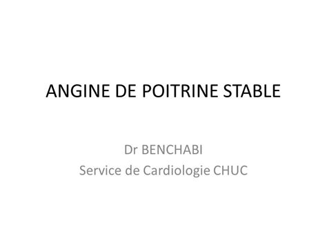 ANGINE DE POITRINE STABLE PDF ETUDE AZ