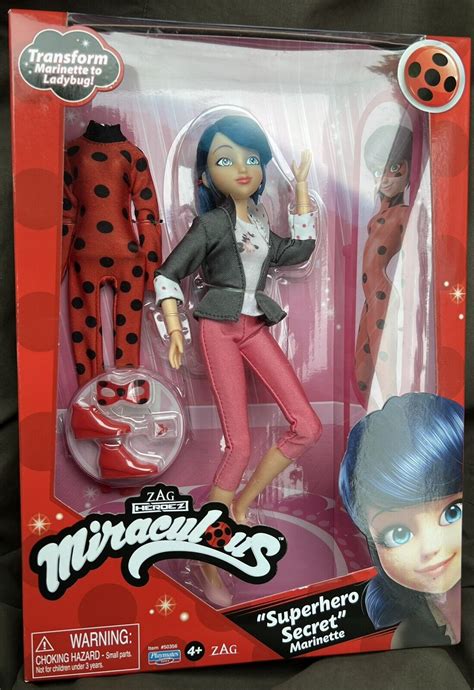 Miraculous Ladybug Superhero Secret Marinette Doll With