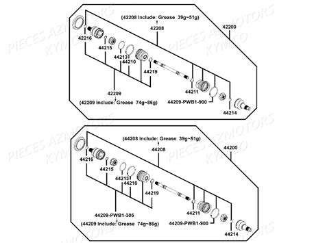 CARDAN DETAIL pièces KYMCO neuves Pièces Kymco MXU 465I IRS 4T EURO2