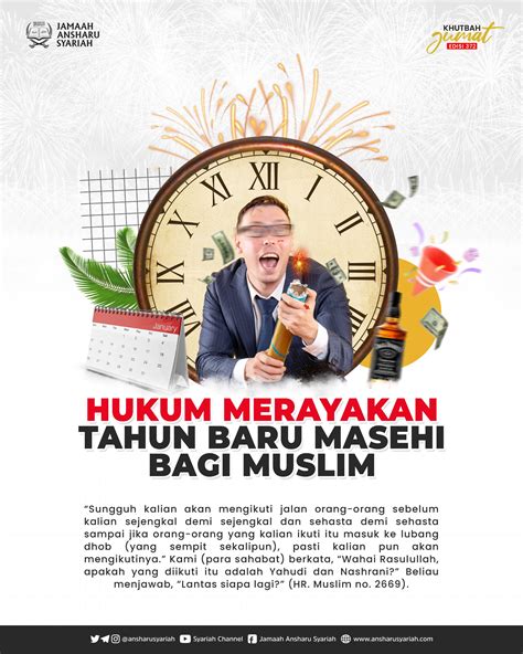 Khutbah Jumat Edisi Hukum Merayakan Tahun Baru Masehi Bagi Muslim