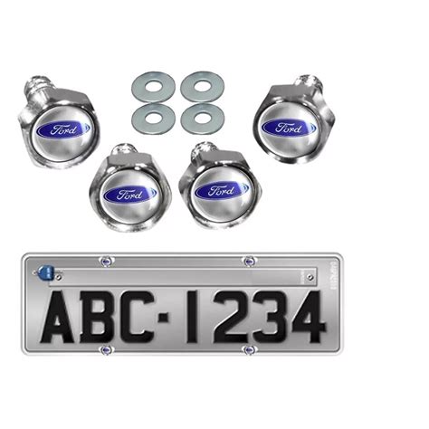 Kit 4 Parafusos De Placa Emblema Ford Fiesta Submarino