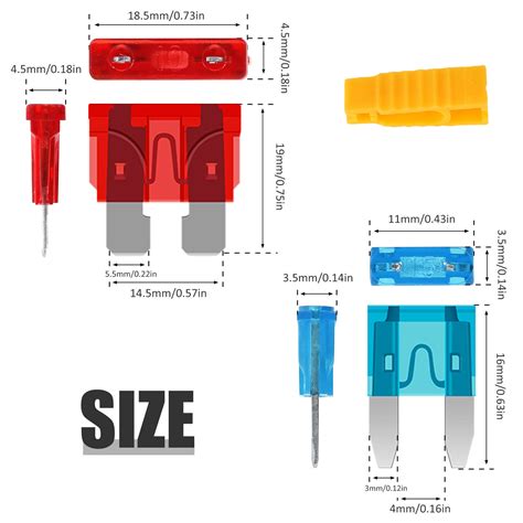 Pcs Car Blade Fuse Automotive Fuse Assortment Kit A A A A