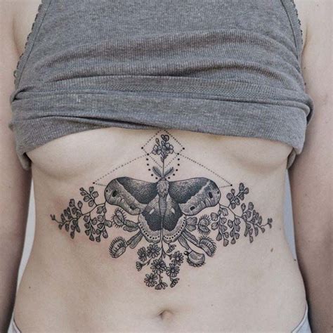 Upper Stomach Tattoos For Women