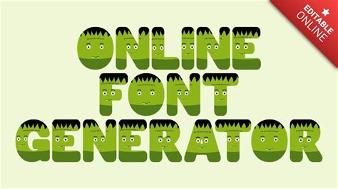 Online Font Generator Fuente Del Monstruo Frankenstein Generador De