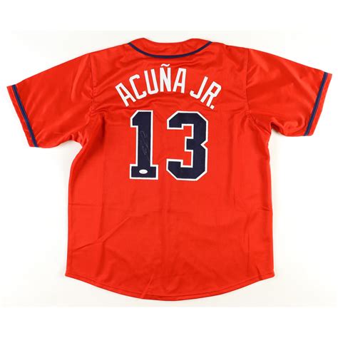 Ronald Acuna Jr Signed Jersey Jsa Pristine Auction