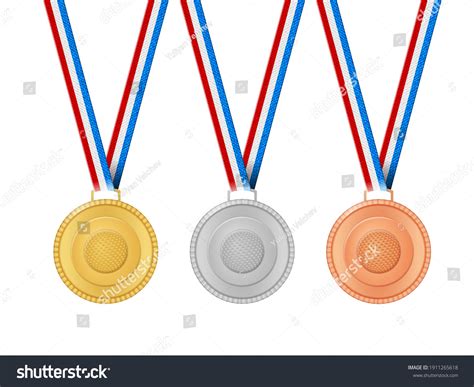 Medals Golf On White Background Vector Stock Vector (Royalty Free) 1911265618 | Shutterstock