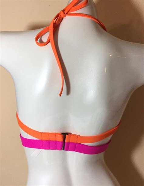 Nwt Victorias Secret Swim The Hottie Halter Banded Push Up 34a Bikini