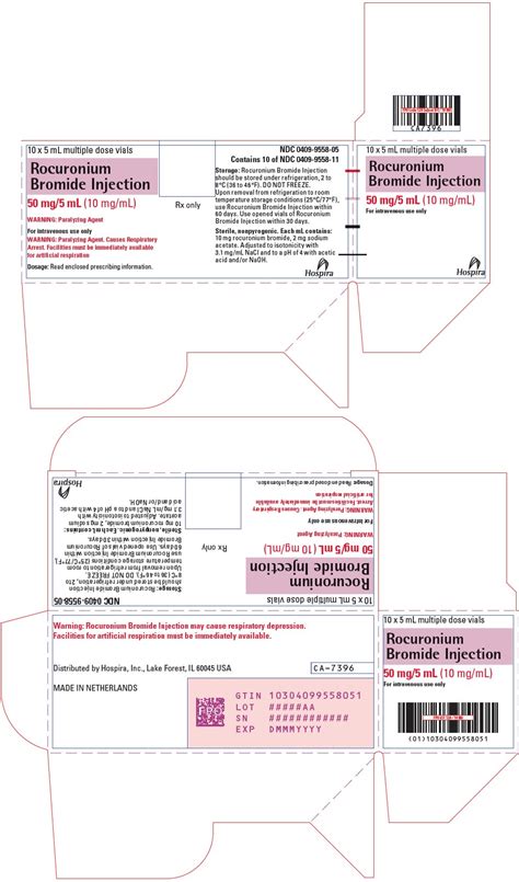 Rocuronium Bromide Injection Package Insert Prescribing Info