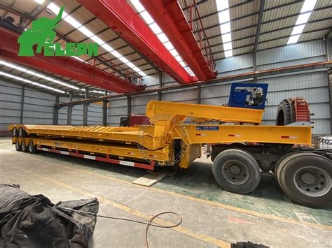 Line Axles Extendable Excavator Transport Front Loading Detachable