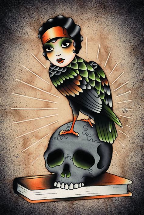 Angelique Houtkamp Lucy Old School Tattoo Designs Retro Art