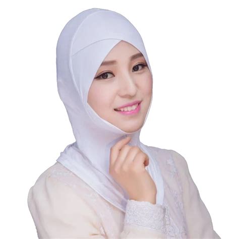 2021 Muslim Stretch Turban Cap Full Cover Inner Hijab Caps Islamic