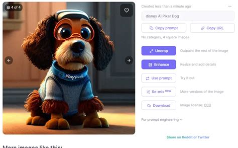 How To Make a Disney Pixar AI Dog Using AI?