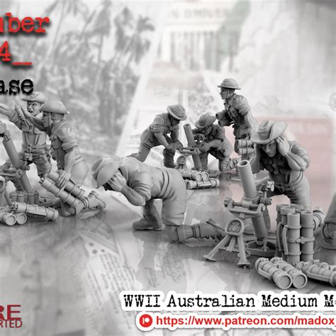 3D Printable WWII Australian Medium Mortar By BattleCat Miniatures