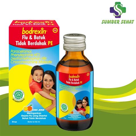 Jual Bodrexin Flu Dan Batuk Tidak Berdahak Pe Sirup Ml Shopee