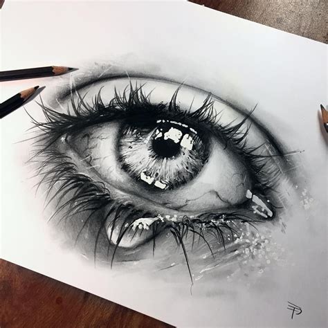 Drawing Of Eyes Crying