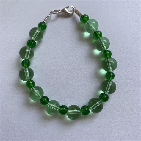 emerald green bracelet 🪷 fits s-m wrist $15 + free... - Depop