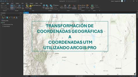 TransformaciÓn De Coordenadas GeogrÁficas A Coordenadas Utm Utilizando Arcgis Pro Youtube