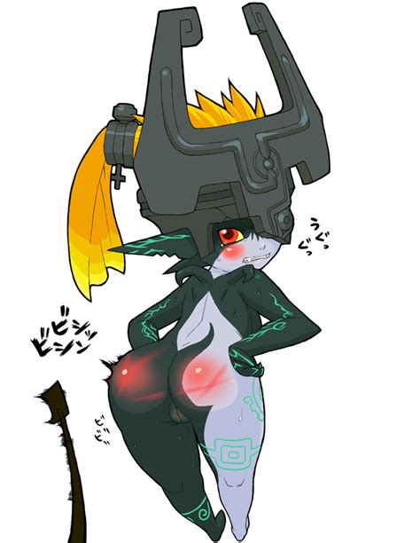 Rule 34 Ass Blush Female Female Only Imp Imp Midna Looking Back Midna