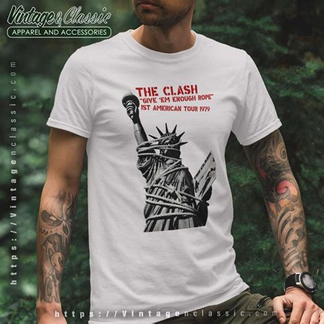 The Clash Shirt Give Em Enough Rope - Vintagenclassic Tee