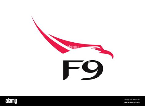 Falcon 9 Logo White Background Stock Photo Alamy
