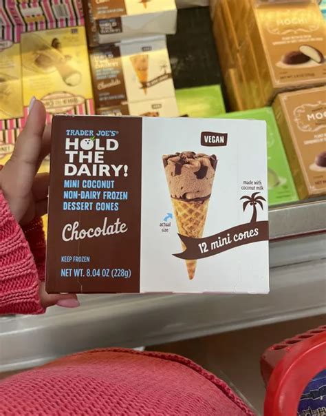 Trader Joe S Hold The Dairy Chocolate Mini Coconut Non Dairy Dessert Cones