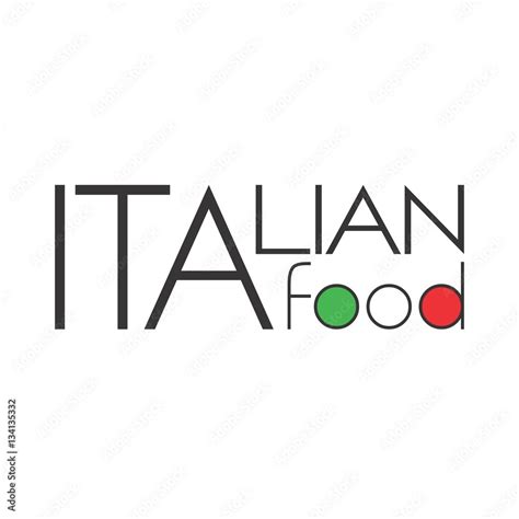 Vetor De Italian Food Logo Do Stock Adobe Stock