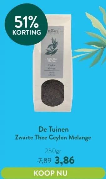 Zwarte Thee Ceylon Melange Aanbieding Bij Holland Barrett