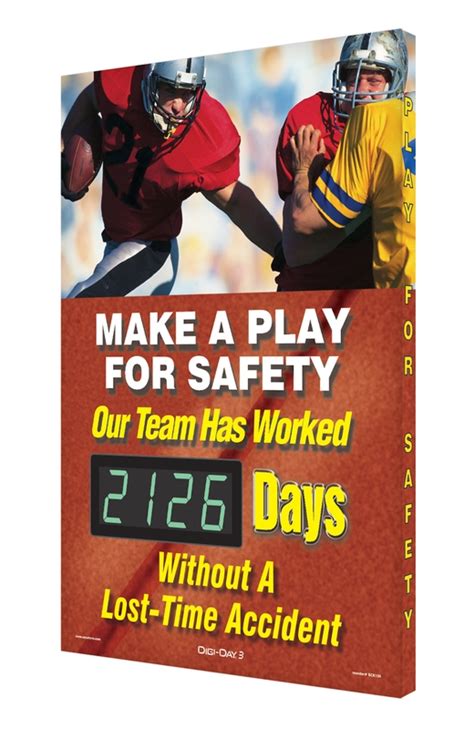 Digi Day® Electronic Safety Scoreboards Make A Play For Safety Our