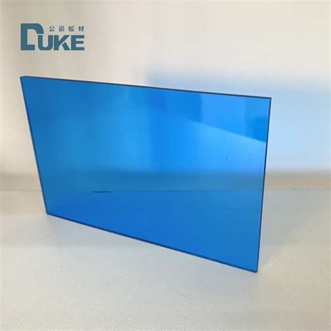 Unbreakable Translucent Light Blue Colored Cast Plexiglass Sheet