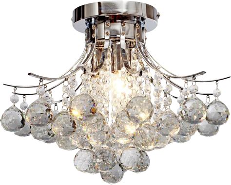 Review Saint Mossi Chandelier Modern K9 Crystal Raindrop Chandelier