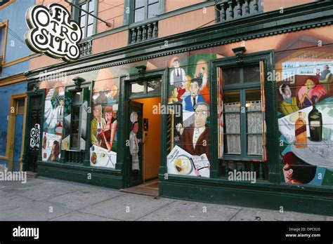Barrio Bellavista Santiago Chile Stock Photo Alamy