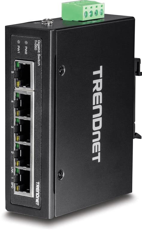 Trendnet Ti G Port Hardened Industrial Gigabit Din Rail Switch