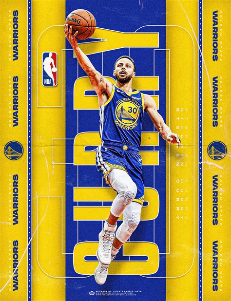 Nba Poster Stephen Curry Golden State Warriors On Behance