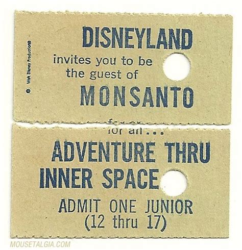 Two Tickets For Disneyland And The Guest Of Monsante To An Adventure