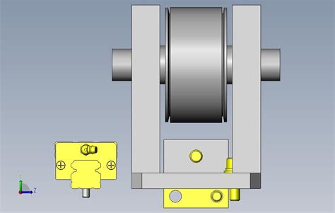 重型工件的横移机构 Solidworks 2010 模型图纸下载 懒石网