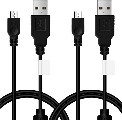 Tpfoon 2pcs Pack Ps3 Controller Charger Charging Cable Sync Cord 3m 10ft Mini Usb Charge And