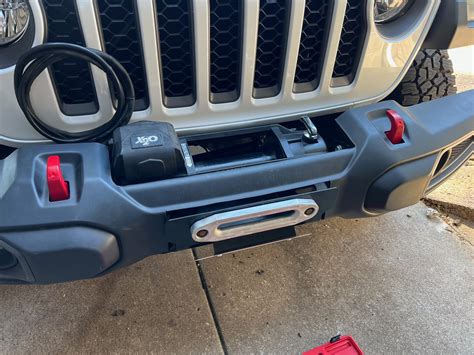 Installed A Winch On My Stock Plastic Rubicon Bumper Diy Writeup Page 4 Jeep Gladiator