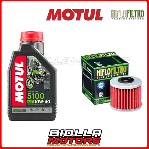 Kit Tagliando Honda C125 A Super Cub 2023 Filtro Olio Motul 5100 10w40