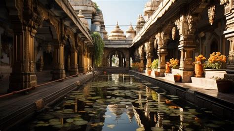 Premium Ai Image Shrinathji Temple Nathdwara Full Indoor View In India