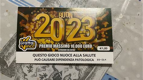 Gratta E Vinci Buon 2023 YouTube