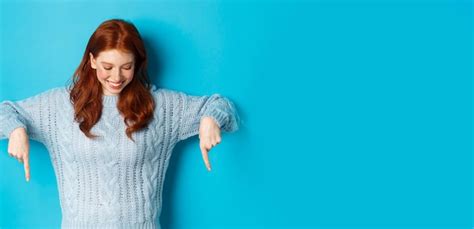 Free Photo Winter Holidays And People Concept Cheerful Redhead Girl