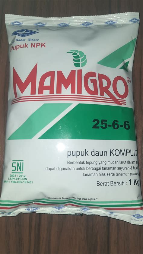 Pupuk Npk Daun Komplit Mamigro Super N Gram Kg Lazada Indonesia